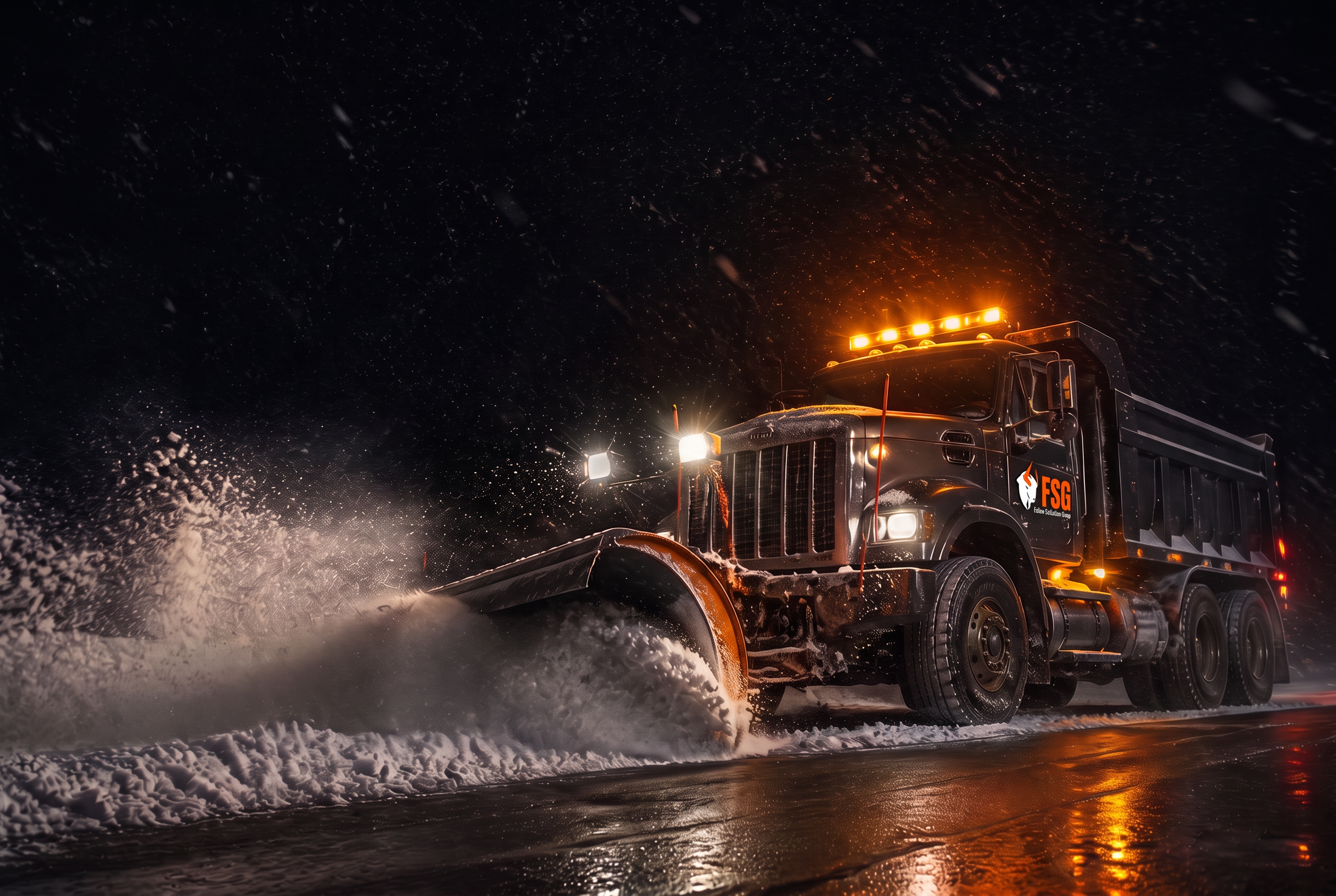 Commercial snow clearing